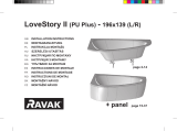 RAVAK LoveStory II bathtub Ghid de instalare