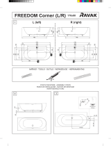 RAVAK Freedom Corner Bathtub Ghid de instalare