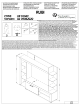 BUT Mur TV RUBI imitation chêne Instrucțiuni de utilizare