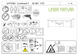 LINEA NATURA Meuble TV ANVERS imitation chêne vieili/ béton Instrucțiuni de utilizare