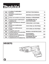 Makita HR007G Cordless Combination Hammer Manual de utilizare