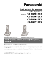 Panasonic KXTG1712FX Instrucțiuni de utilizare