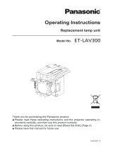 Panasonic ET-LAV300 Replacement Lamp Unit Manual de utilizare