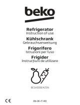 Beko BCSA306E4ZSN Built In Refrigerator Manual de utilizare