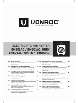 Vonroc EH501AC Electric PTC Fan Heater Manual de utilizare