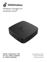 AAWireless -002 Wireless Dongle for Android Auto Manualul utilizatorului