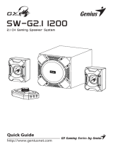 Genius SW-G2.I I200 2.1 Channel 45 Watts RMS Gaming Woofer Speaker System Manualul utilizatorului