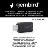 Gembird SC-USB2.0-01 Manualul proprietarului