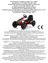 Mercedes Go Kart Benz EVA white Instrucțiuni de utilizare