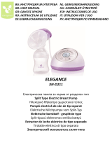 CANGAROO Electric breast pump Elegance purple Instrucțiuni de utilizare