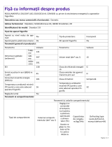 Dometic Drawbar 5B - Product Information Sheet Informații despre produs