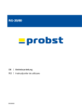 probst RG-20/80 Manual de utilizare