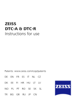 Zeiss DTC Adapter Instrucțiuni de utilizare