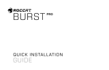 ROCCAT Burst Pro Ghid de instalare