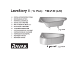 RAVAK 196×139 LoveStory II Bathtub Ghid de instalare