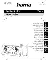 Hama 00186314 Touch Weather Station Manual de utilizare
