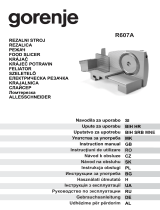 Gorenje R607A Manual de utilizare