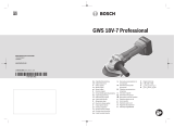 Bosch GWS 18V-7 Professional Cordless Angle Grinder Manual de utilizare