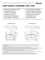 RAVAK UMYVADLO CHROME 550 Manual de utilizare