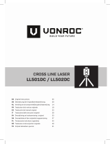 Vonroc LL502DC Cross Line Laser Manual de utilizare