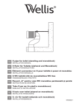 Wellis Plastic Flexible Drain S Pipe for Toilet Manual de utilizare