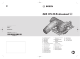 Bosch GKS 12V-26 Professional Manual de utilizare