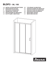 RAVAK BLDP3 90, 100 Shower Doors Manual de utilizare
