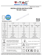 V TAC V-TAC VT-1607 LED Tube Smd Super Bright Manual de utilizare