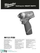Milwaukee M12 FID Manual de utilizare