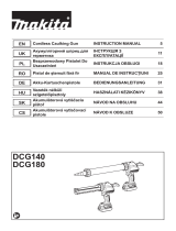 Makita DCG140 Cordless Caulking Gun Manual de utilizare
