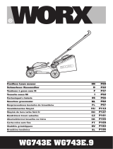Worx WG743E Cordless Lawn Mower Manual de utilizare