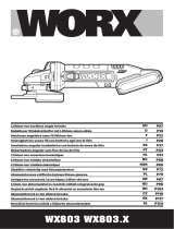 Worx WX803.X Battery Angle Grinder Manual de utilizare