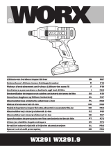 Worx WX291.9 Lithium-Ion Cordless Impact Driver Manual de utilizare