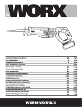 Worx WX516.X Cordless Reciprocating Saw Manual de utilizare
