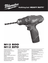 Milwaukee M12 BDD Manual de utilizare