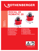 Rothenberger ROCAL 20, ROMATIC 20 Anti Line Water Pump Manual de utilizare