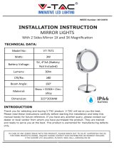 V TAC V-TAC VT-7571 Mirror Lights Manual de utilizare