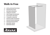 RAVAK 1400 x 2000 mm Walk In Free Shower Enclosure Manual de utilizare