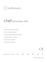 turbionaire chef 60/90 WALL PRO Kitchen Cooker Hood Manual de utilizare