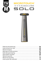 MicroTouch Titanium Solo Rechargeable Trimmer Manual de utilizare