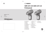 Bosch GDR 12V-110, GDS 12V-115 Professional Cordless Impact Wrench Manual de utilizare