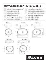 RAVAK Umyvadlo Moon 1 Manual de utilizare