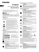 Toshiba TY-ASC51 Manual de utilizare