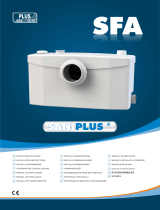 SFA SaniPlus UP Saniflow and Toilet Macerator Manual de utilizare