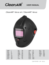 cleanAIR Verus Air Autodarkening Welding Helmet Manual de utilizare