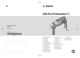 Bosch GSB 20-2 Manual de utilizare