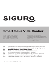 SIGURO SGR-SV-R850B Smart Sous Vide Cooker Instrucțiuni de utilizare