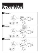 Makita HG5012 Heat Gun Instrucțiuni de utilizare