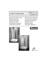 RAVAK SRV2-S Supernova shower enclosure Instrucțiuni de utilizare