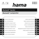 Hama 00188222, 00188223 Bluetooth Speaker Instrucțiuni de utilizare